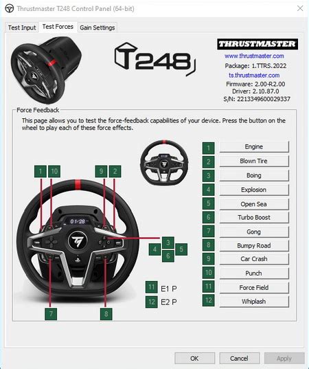 t248 control panel|thrustmaster t248 drivers download.